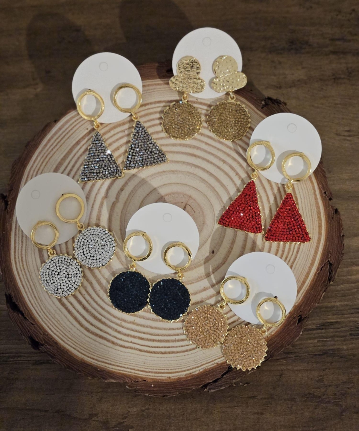 22K Gold-Plated Multi-Marcasite Earrings
